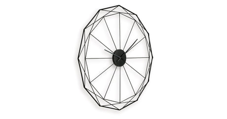 Arkthorne Black Wall Clock by Ashley at Eve Furniture