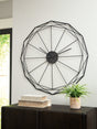 Arkthorne Black Wall Clock by Ashley at Eve Furniture