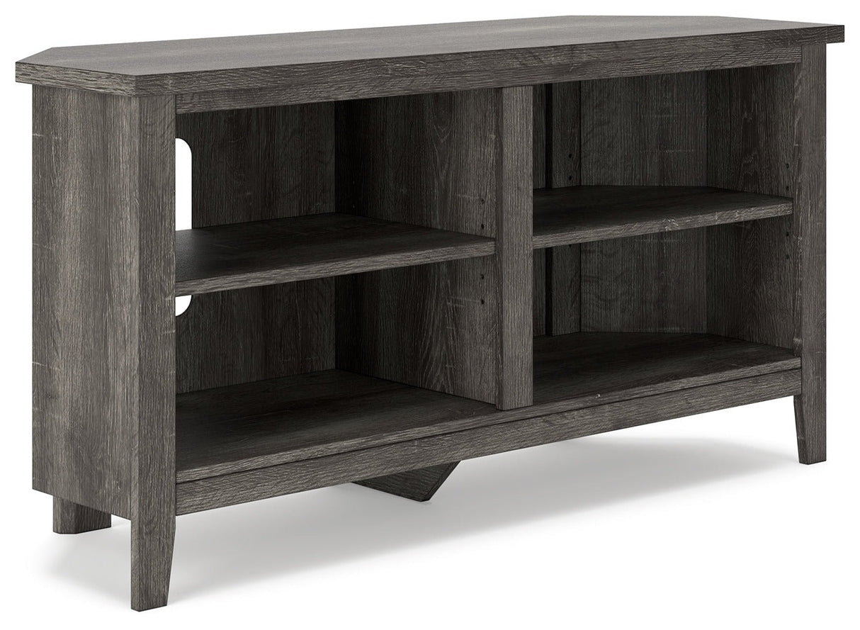 Arlenbry Gray Corner TV Stand