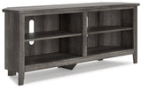 Arlenbry Gray Corner TV Stand