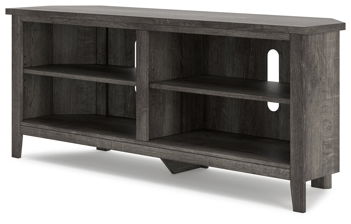 Arlenbry Gray Corner TV Stand