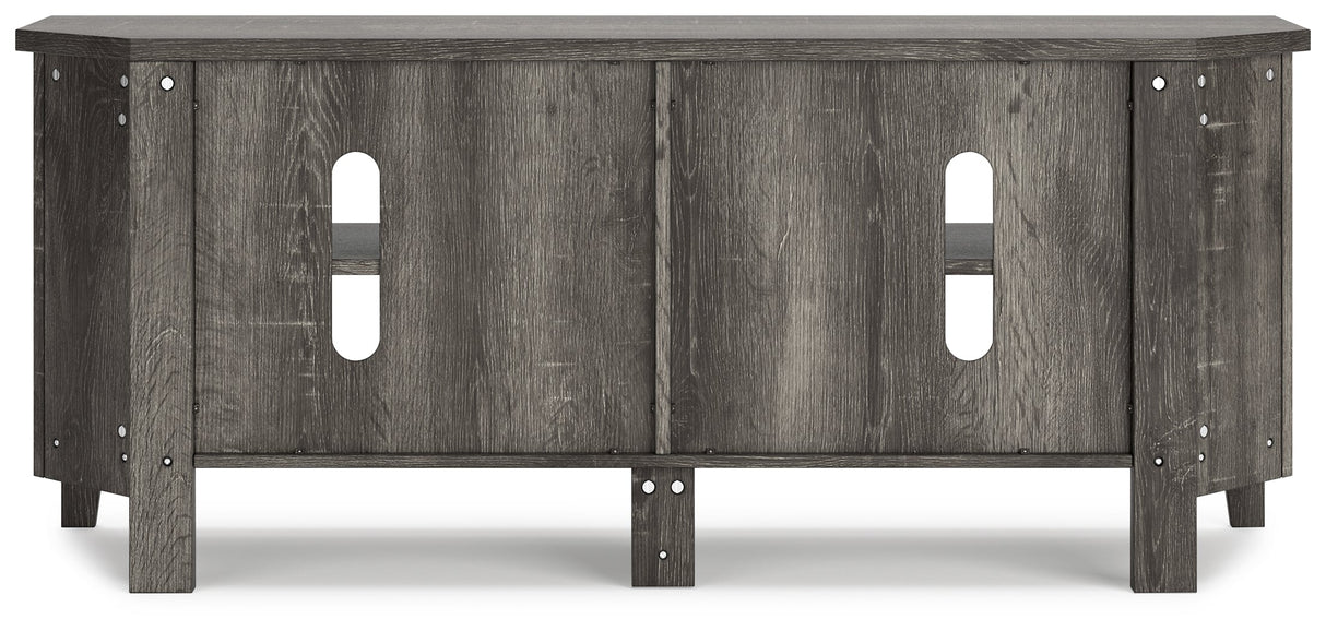 Arlenbry Gray Corner TV Stand