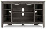 Arlenbry Gray Corner TV Stand