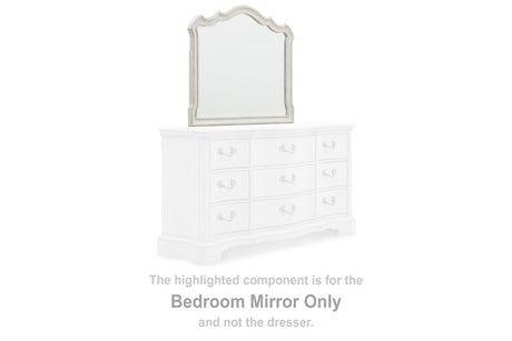 Arlendyne Antique White Bedroom Mirror by Ashley at Eve Furniture
