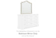 ARLENDYNE Antique White Bedroom Mirror by Ashley at Eve Furniture