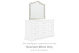 ARLENDYNE Antique White Bedroom Mirror