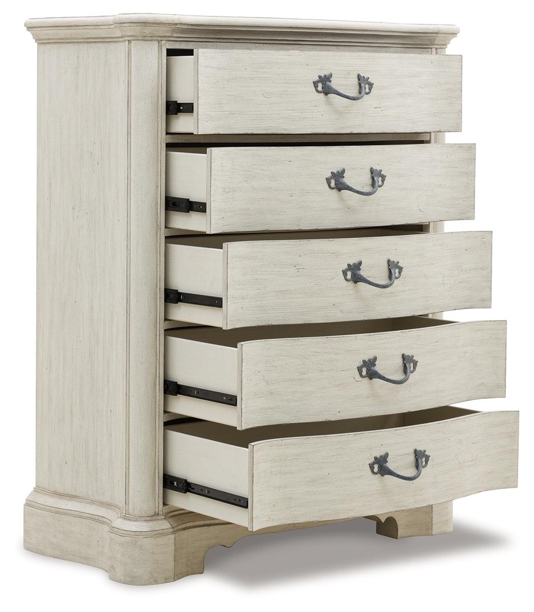 Arlendyne Antique White Chest of Drawers by Ashley at Eve Furniture