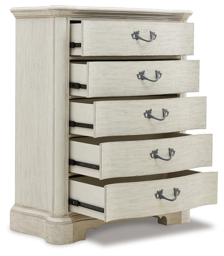 Arlendyne Antique White Chest of Drawers by Ashley at Eve Furniture