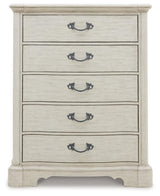 Arlendyne Antique White Chest of Drawers by Ashley at Eve Furniture