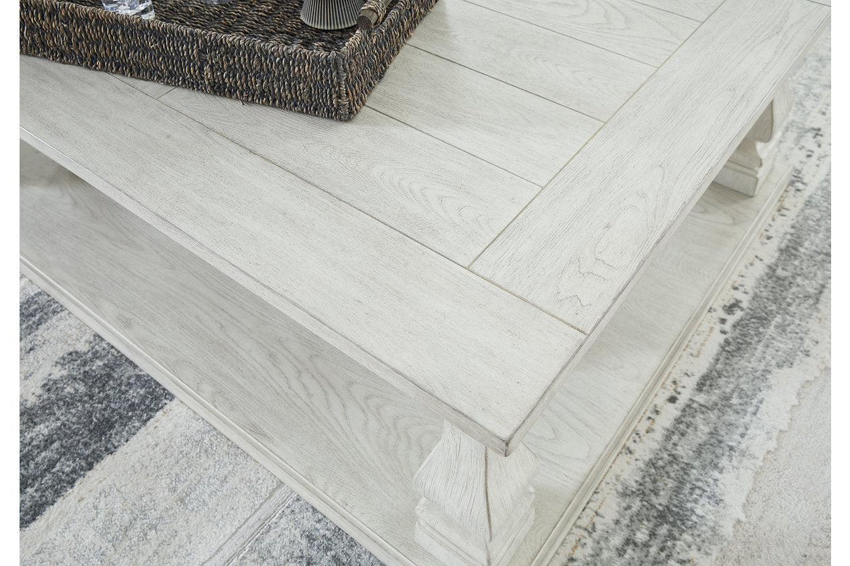 Arlendyne Antique White Coffee Table and 2 End Tables by Ashley at Eve Furniture