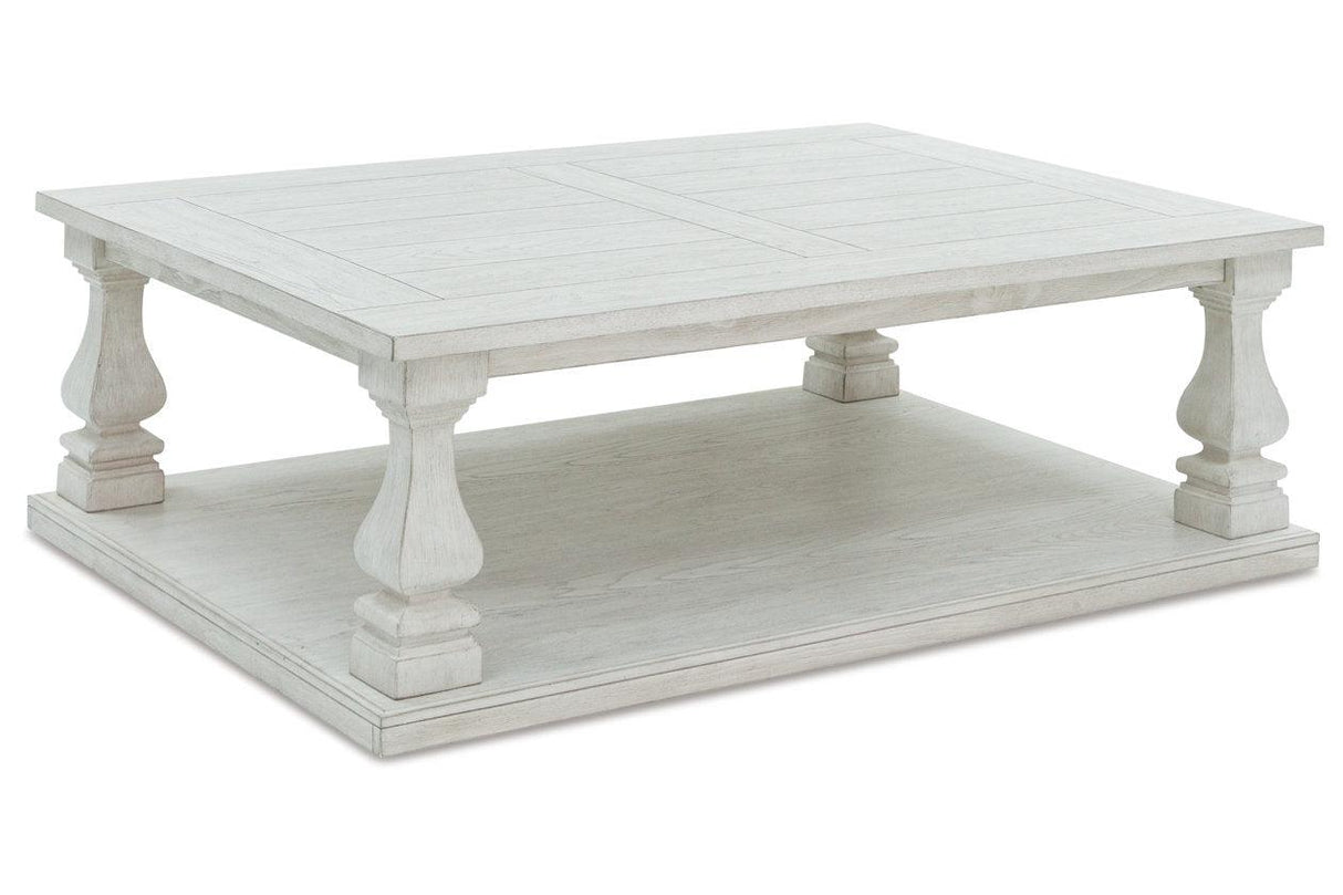 Arlendyne Antique White Coffee Table and 2 End Tables by Ashley at Eve Furniture