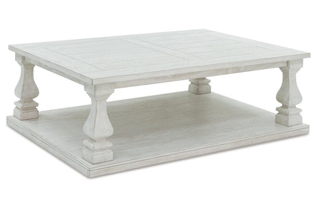 Arlendyne Antique White Coffee Table and 2 End Tables by Ashley at Eve Furniture