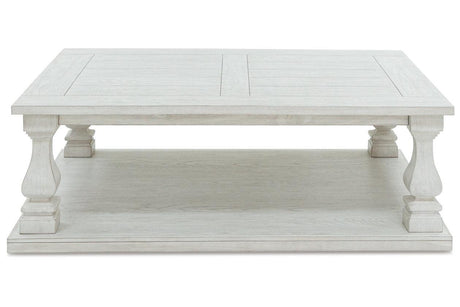 Arlendyne Antique White Coffee Table and 2 End Tables by Ashley at Eve Furniture