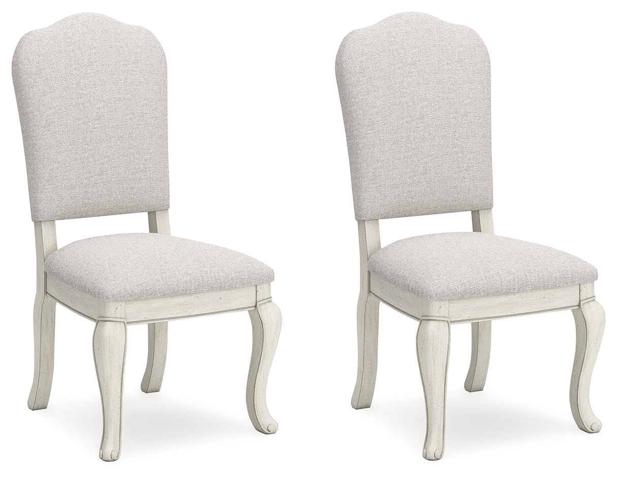 Arlendyne Antique White Dining Chair, Set of 2