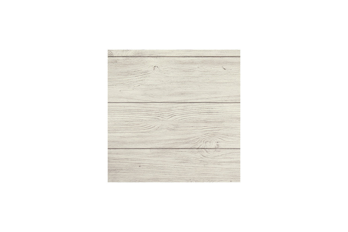 Arlendyne Antique White King Upholstered Panel Bed by Ashley at Eve Furniture