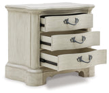 ARLENDYNE Antique White Nightstand