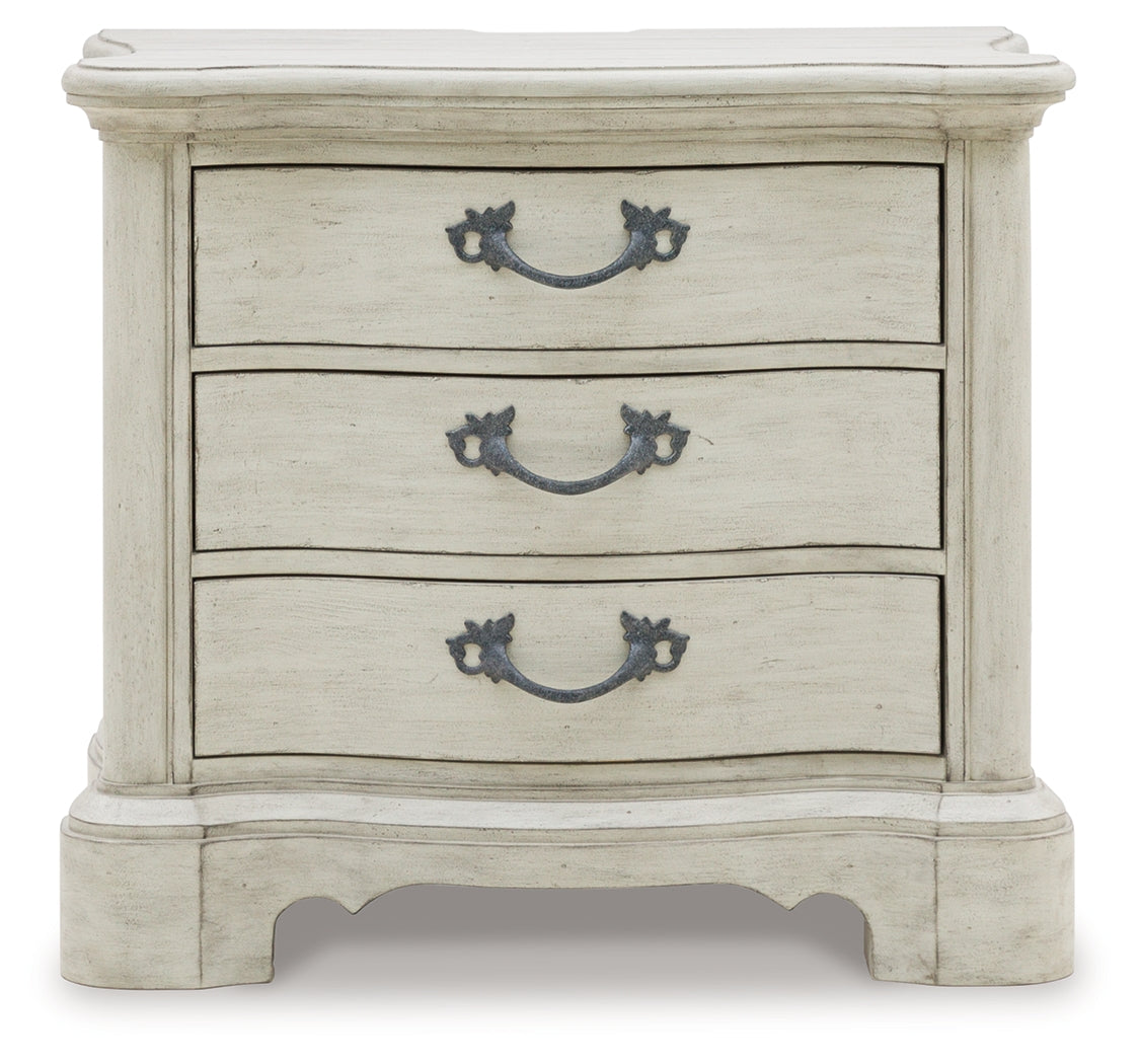 ARLENDYNE Antique White Nightstand