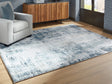 Arlenmont Blue/White/Brown Large Rug by Ashley at Eve Furniture