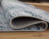 Arlenmont Blue/White/Brown Medium Rug by Ashley at Eve Furniture