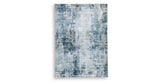 Arlenmont Blue/White/Brown Medium Rug by Ashley at Eve Furniture