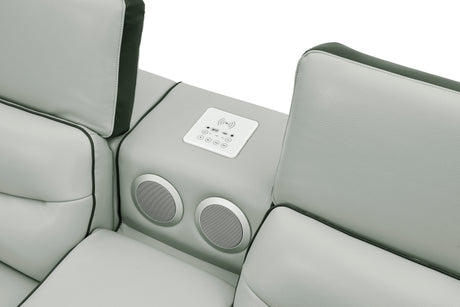 Arlet Grey RAF 4-Piece Sectional by New Era Innovations at Eve Furniture
