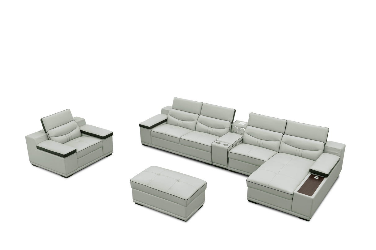 Arlet Grey RAF 4-Piece Sectional by New Era Innovations at Eve Furniture