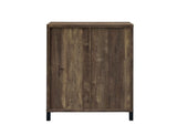 Arlington Rustic Oak Bar Cabinet with Sliding Door