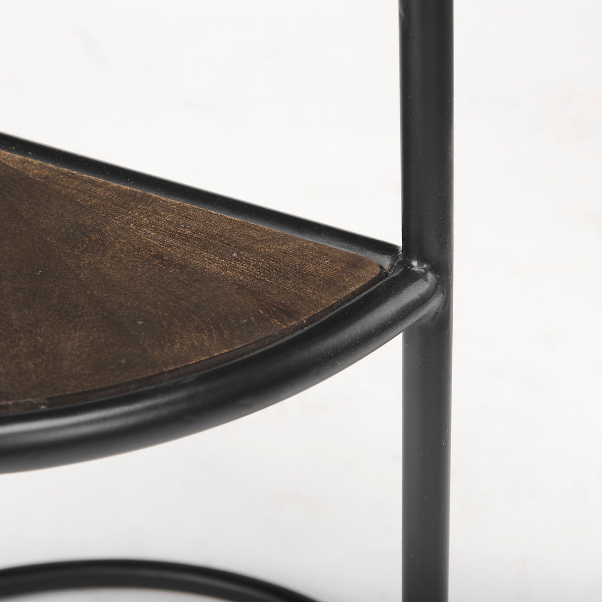 Arlo 20.5L x 20.5W x 24.4H Brown Wood W/Black Metal End Table by Mercana at Eve Furniture