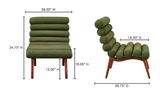 Arlo Accent Chair Dark Green by Moe's Home at Eve Furniture