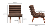 Arlo Accent Chair - Deep Brown by Moe's Home at Eve Furniture