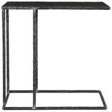 Arlo Accent Table - Hammered Metal/Blue Stone by Classic Home at Eve Furniture