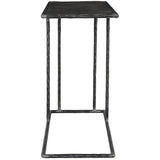 Arlo Accent Table - Hammered Metal/Blue Stone by Classic Home at Eve Furniture