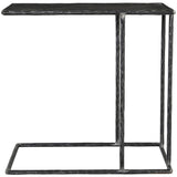 Arlo Accent Table - Hammered Metal/Blue Stone by Classic Home at Eve Furniture