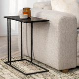 Arlo Accent Table - Hammered Metal/Blue Stone by Classic Home at Eve Furniture