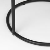 Arlo Brown Wood W/Black Metal End Table by Mercana at Eve Furniture