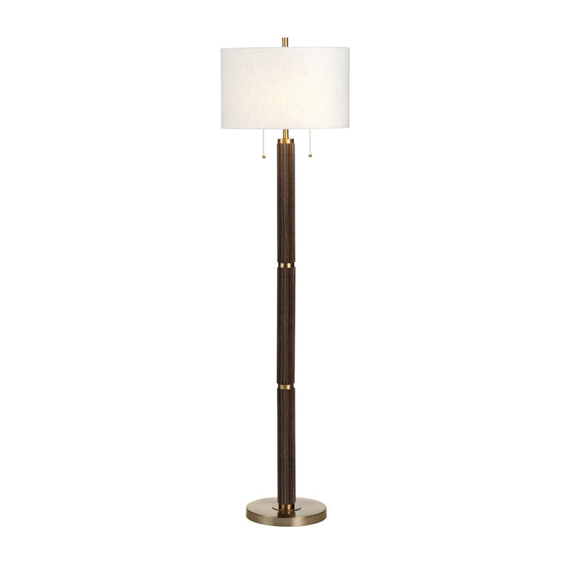 Arlo Brown/Gold Floor Lamp by Crestview at Eve Furniture