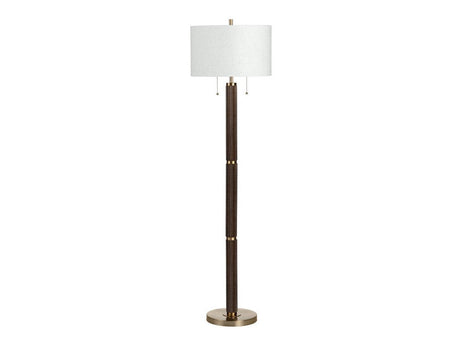 Arlo Brown/Gold Floor Lamp by Crestview at Eve Furniture