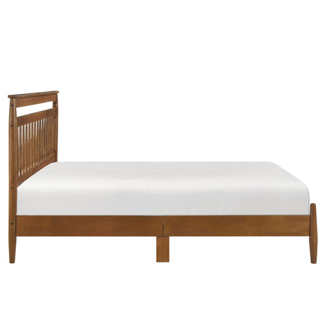 Arlo Chestnut Eastern King Platform Bed by Homelegance at Eve Furniture