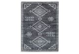 Arloman Black/Cream/Gray 5' x 7' Rug by Ashley at Eve Furniture