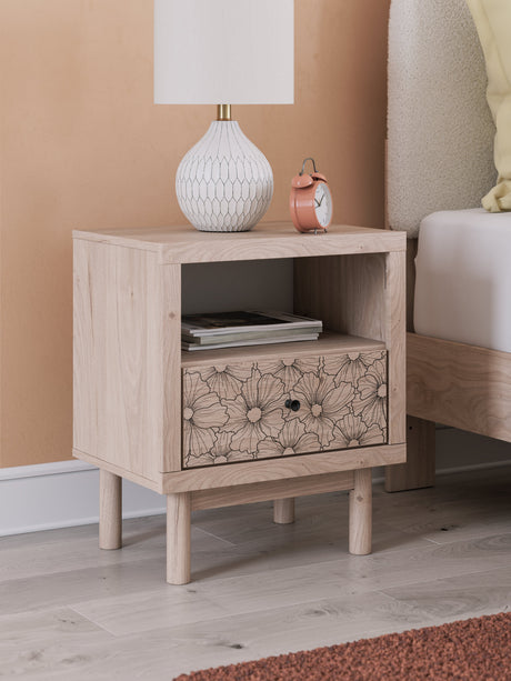 Arloster Tan Nightstand by Ashley at Eve Furniture