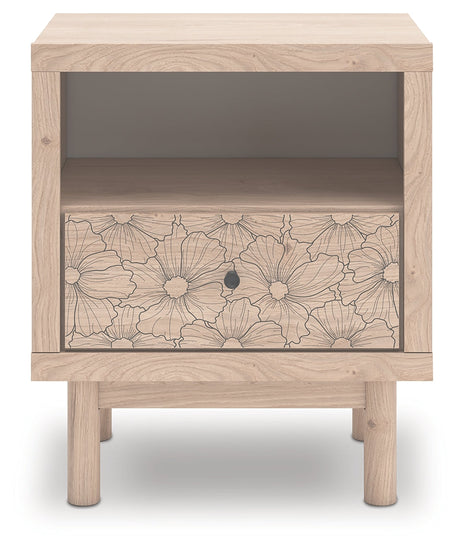 Arloster Tan Nightstand by Ashley at Eve Furniture