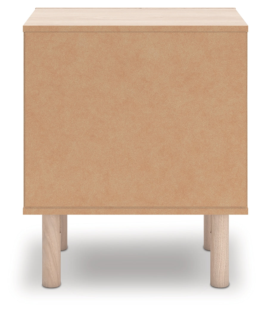 Arloster Tan Nightstand by Ashley at Eve Furniture