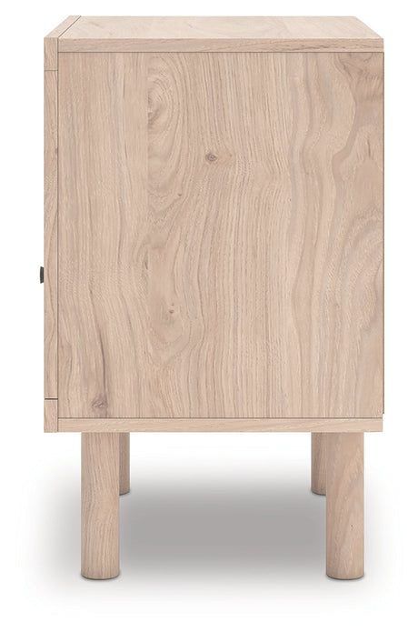 Arloster Tan Nightstand by Ashley at Eve Furniture