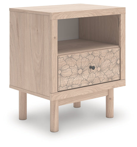 Arloster Tan Nightstand by Ashley at Eve Furniture