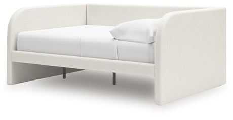 Arloster Tan/White Full Upholstered Day Bed by Ashley at Eve Furniture