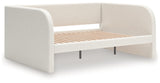 Arloster Tan/White Full Upholstered Day Bed by Ashley at Eve Furniture
