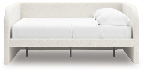 Arloster Tan/White Full Upholstered Day Bed by Ashley at Eve Furniture