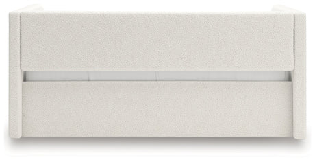 Arloster Tan/White Full Upholstered Day Bed by Ashley at Eve Furniture