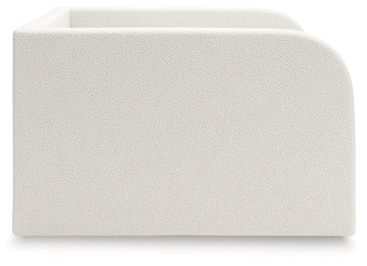 Arloster Tan/White Full Upholstered Day Bed by Ashley at Eve Furniture