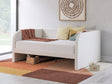 Arloster Tan/White Full Upholstered Day Bed by Ashley at Eve Furniture